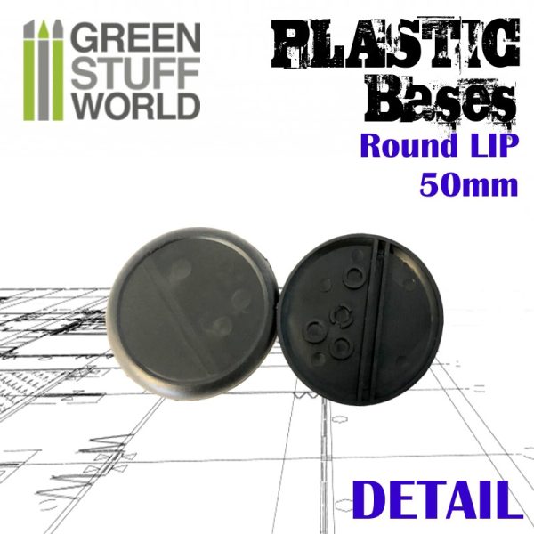 Plastic Bases - Round Lip 50mm 2
