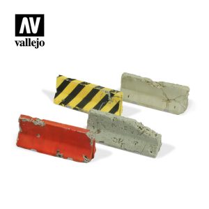 Vallejo Scenics - 1:35 Damaged Concrete Barriers 1