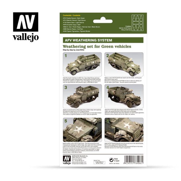 AV Armour Set - AFV Weathering For Green Vehicles 2