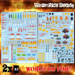 Waterslide Decals - World on Fire 1