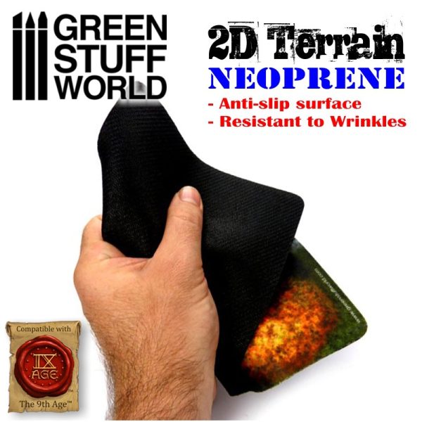 2D Neoprene Terrain - Forest with 4 trees 2