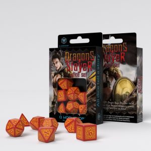 Dragon Slayer Red & orange Dice Set (7) 1
