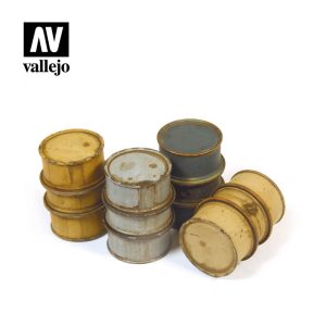 Vallejo Scenics - 1:35 German Fuel Drums 1 1