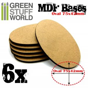 MDF Bases - AOS Oval 75x42mm 1