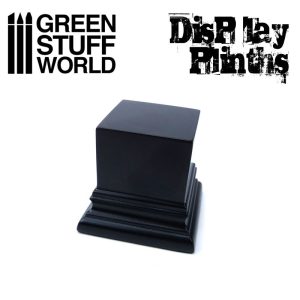 Square Top Display Plinth 4x4 cm - Black 1