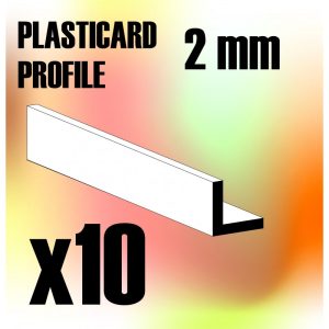 ABS Plasticard - Profile ANGLE-L 2 mm 1