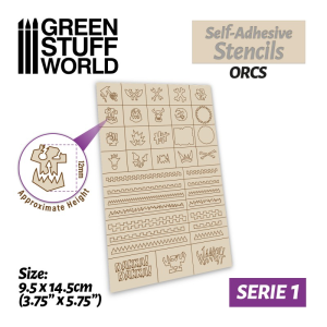 Self-adhesive Stencils - Orcs 1