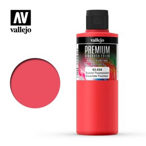AV Vallejo Premium Color - 200ml - Fluorescent Scarlet 1