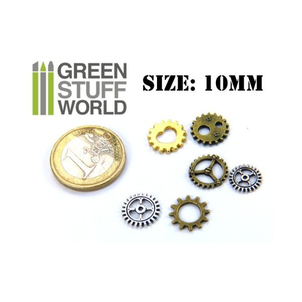 SteamPunk GEARS and COGS Beads 85gr *** 10 mm 3