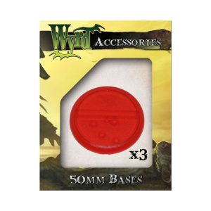 Red 50mm Translucent Bases - 3 Pack 1