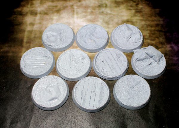 Bevelled Edge: 32mm Trench Works Bases 1