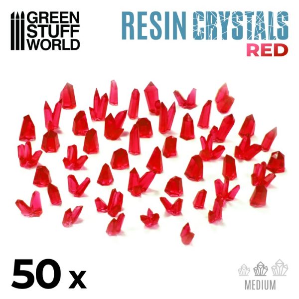 RED Resin Crystals - Medium 1