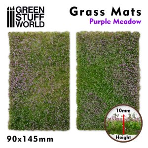 Grass Mat Cutouts - Purple Meadow 1