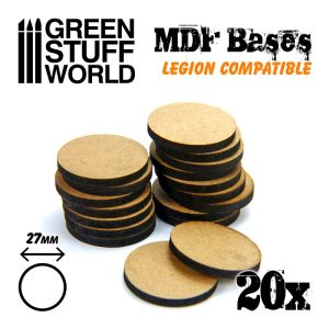 MDF Bases - Round 27mm (Legion) 1