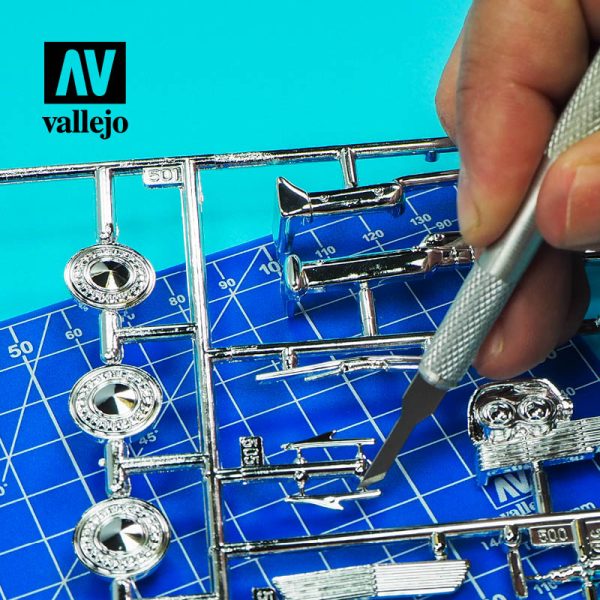 AV Vallejo Tools - Stencil Edge Blades #68 (5) #1 Handle 2
