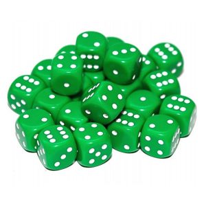 Dice: Green (12mm) 1