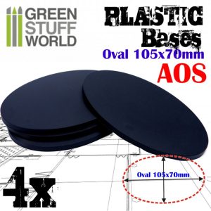 Plastic Bases - Oval Pill 105x70mm AOS 1