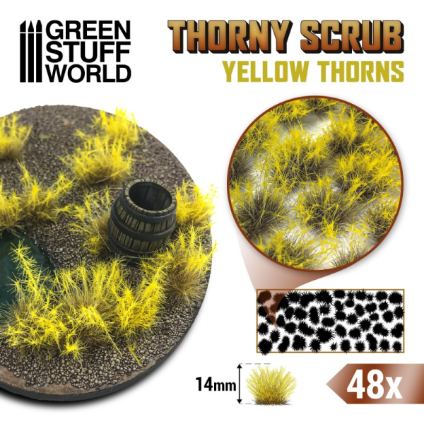 Thorny Scrubs Tufts - Yellow Thorns 1