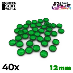 Plastic Gems 12mm: Green 1