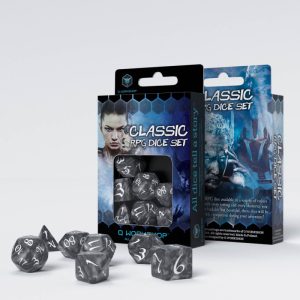 Classic RPG Smoky & white Dice Set (7) 1