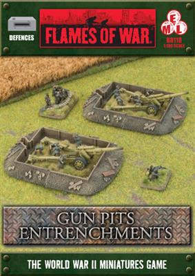 Flames of War: Entrenchments Gun Pit Markers 1