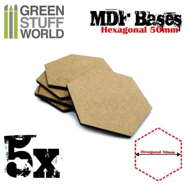 MDF Bases - Hexagonal 50 mm 1