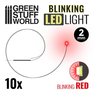 Blinking LEDs - Red - 2mm 1