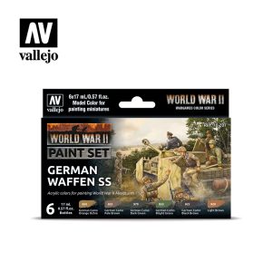 AV Vallejo Model Color Set - WWII German Waffen SS (6) 1