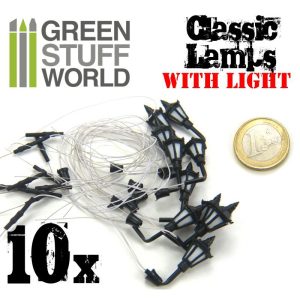 10x Classic Lamps with LED Lights 1