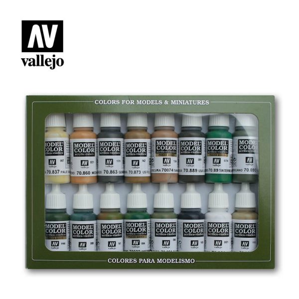 Vallejo Model Color Set - WWII Allies (x16) 1