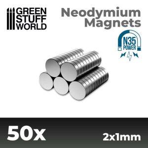 Neodymium Magnets 2x1mm - 50 units (N35) 1