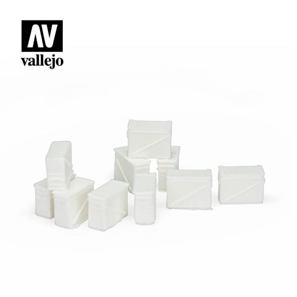 Vallejo Scenics - 1:35 Large Ammo Boxes 12.7mm 2
