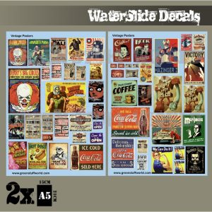 Waterslide Decals - Vintage Posters 1