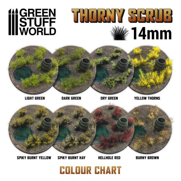 Thorny Scrubs Tufts - Burnt Hay 3