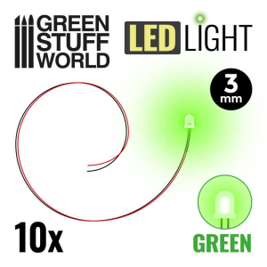 Green LED Lights - 3mm 1