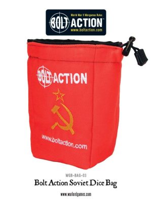 Bolt Action Soviet Dice Bag & Order Dice (Red) 1