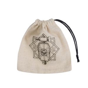 Dwarven Beige & black Basic Dice Bag 1