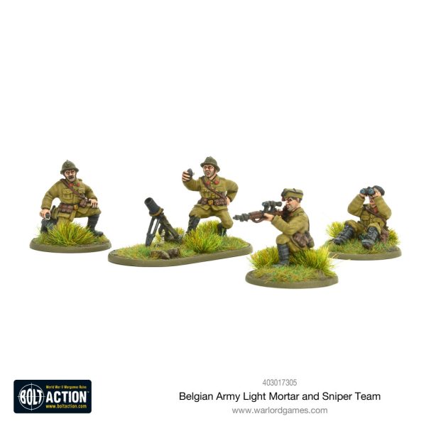 Belgian Army light mortar & sniper teams 1