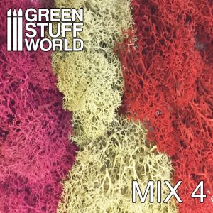 Islandmoss - Red Fuchsia and Grey Mix 1