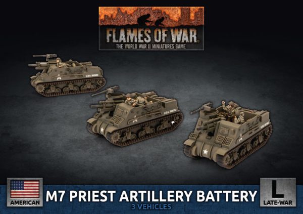 US M7 Priest Artillery Battery 1