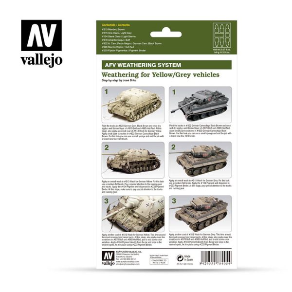 AV Armour Set - AFV Weathering For Yellow & Grey Vehicles 2