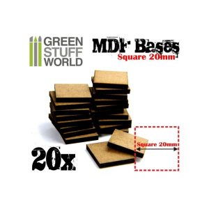 MDF Bases - Square 20 mm 1