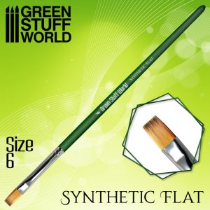 GREEN SERIES Flat Synthetic Brush Size 6 1