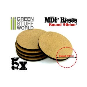 MDF Bases - Round 50 mm 1