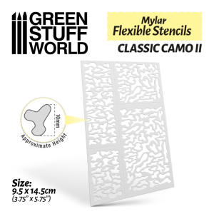 Flexible Stencils - Classic Camo 2 (10mm Approx) 1