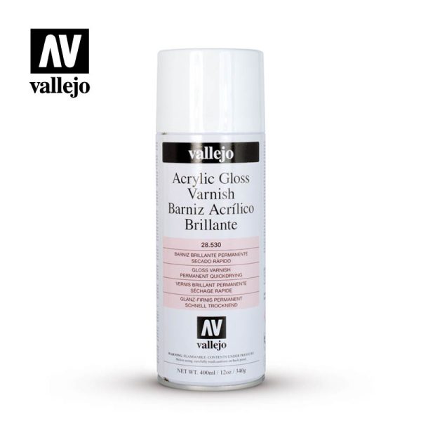 AV Vallejo Spray Varnish - - 400ml Gloss 1