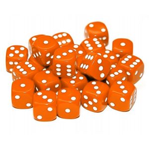 Dice: Orange (12mm) 1