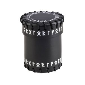 Runic Black Leather Dice Cup 1