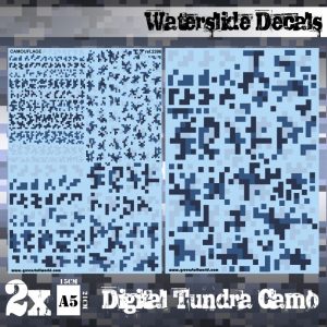 Waterslide Decals - Digital Tundra Camo 1
