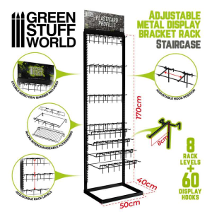 GSW Adjustable Metal Display - Stairase 1